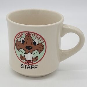 Boy Scouts Camp Whitsett Staff Mug 2004 Featuring - The Beaver, The Fluer De Lis